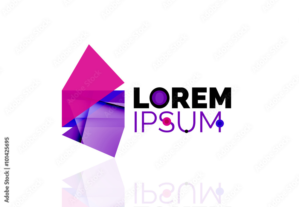 Logo, abstract geometric business icon Logo, abstract geometric business icon