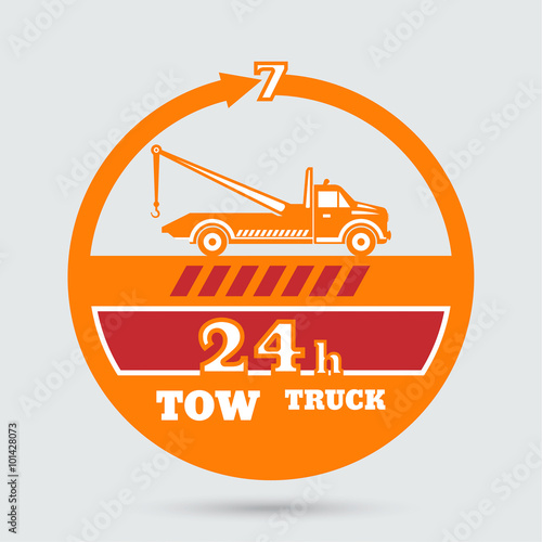 Tow truck emblem