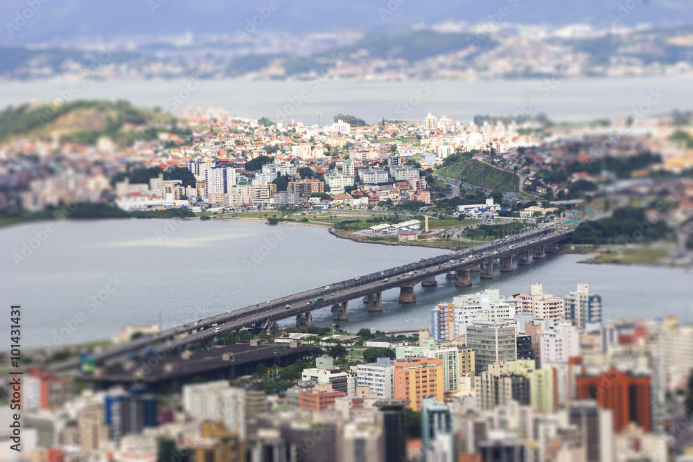 Obraz premium Aerial view of Florianópolis-SC Brazil