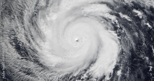 View from orbit of Super Typhoon Faxai, the strongest named storm of  2001. Image: NASA.