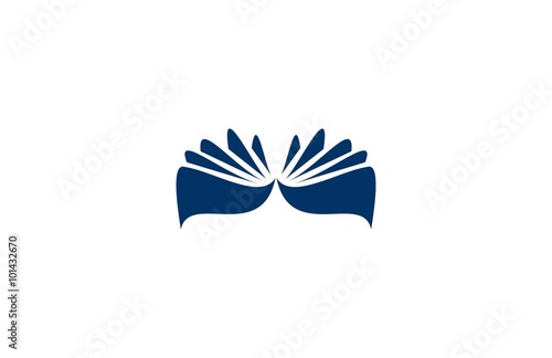 book logo icon vector