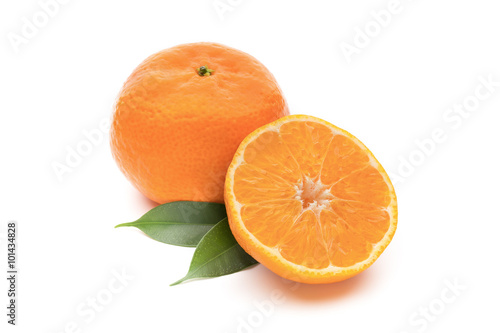 Orange on the isolated white background.