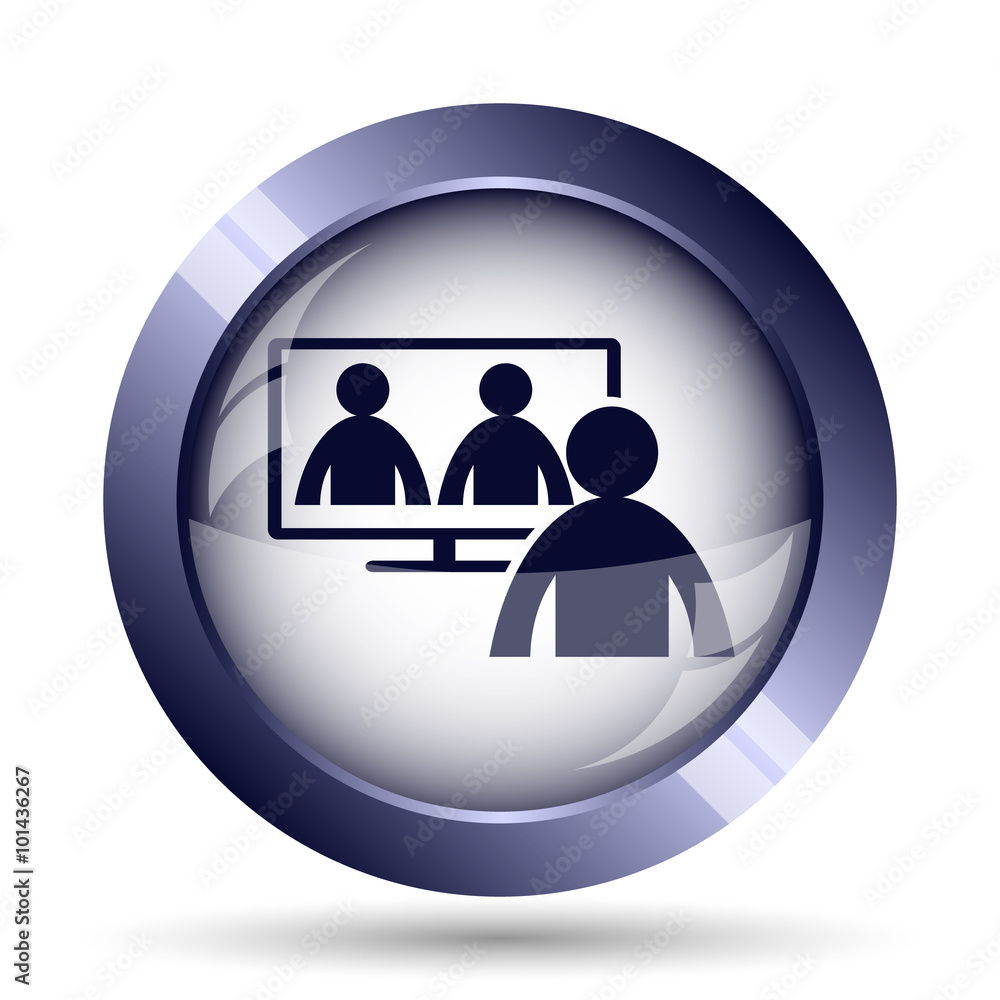 Video conference, online meeting icon Video conference, online meeting icon