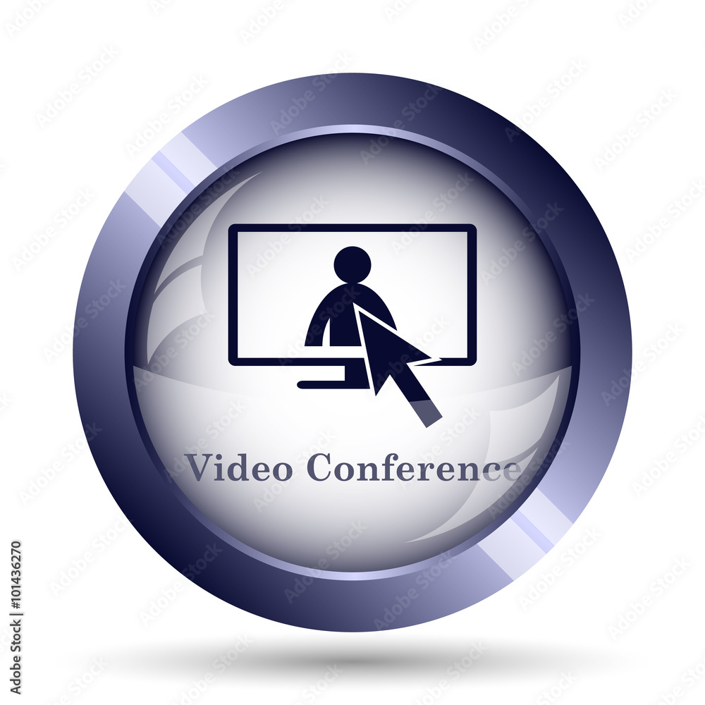 Video conference, online meeting icon Video conference, online meeting icon