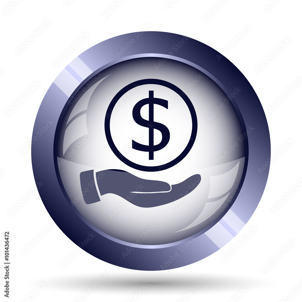Fotografie Money in hand icon