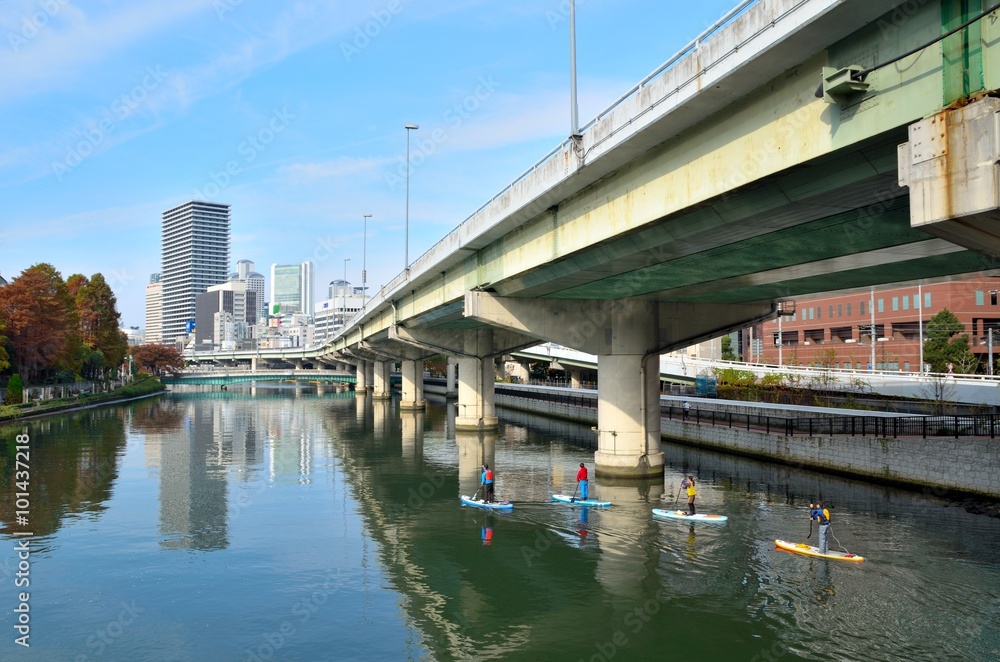 Obraz premium 大阪 都市風景