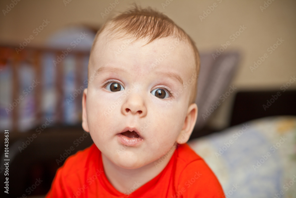 portrait of thoracic baby, close-up, shallow depth of field