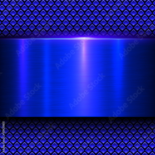 Background blue metal texture