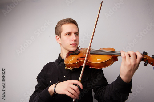 young man with a violin