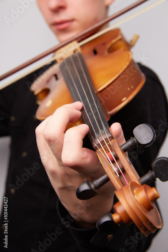 young man with a violin