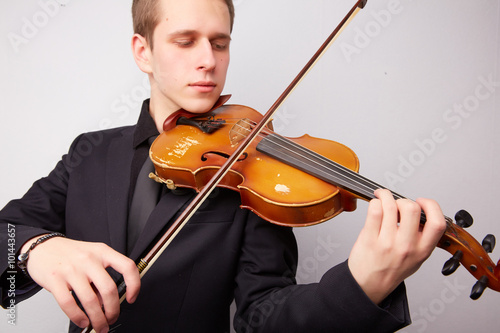 young man with a violin