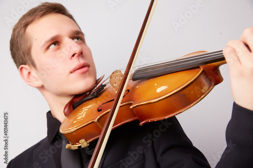 young man with a violin