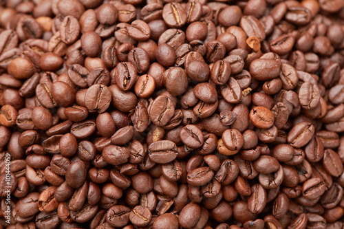 Coffee beans closeup