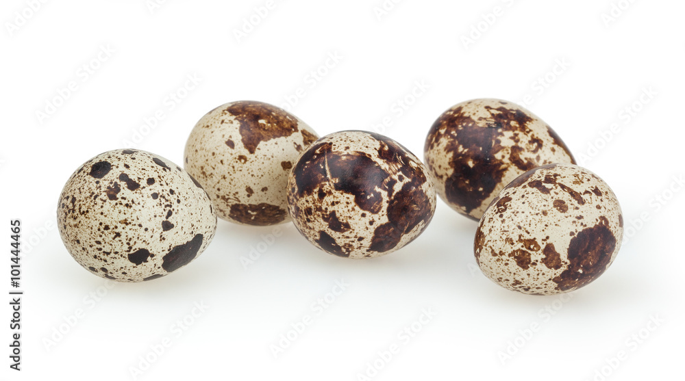 Quail eggs isolated on white background with clipping path Quail eggs isolated on white background with clipping path