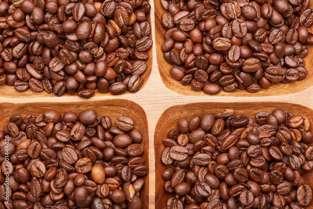 coffee beans on a platter coffee beans on a platter