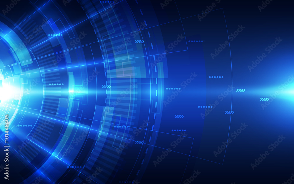 Abstract futuristic digital technology background. Illustration Vector Abstract futuristic digital technology background. Illustration Vector