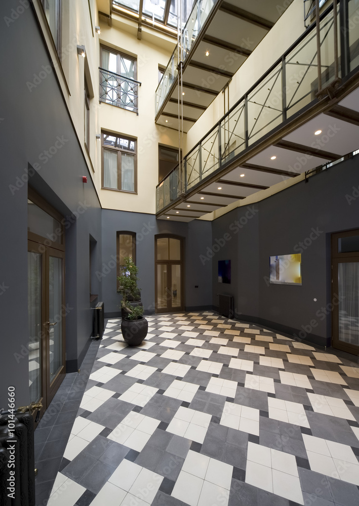 custom made wallpaper toronto digitalModern hall interior in private house. Hall, atrium.
