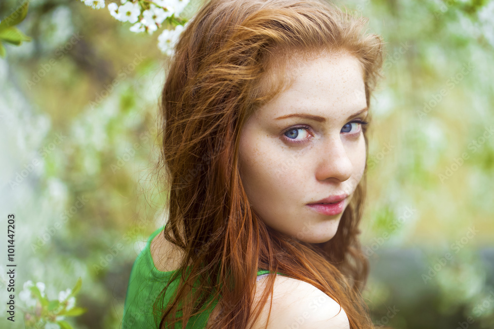 Romantic young woman portrait Romantic young woman portrait
