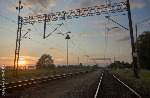 Tracks with electric traction in Poland