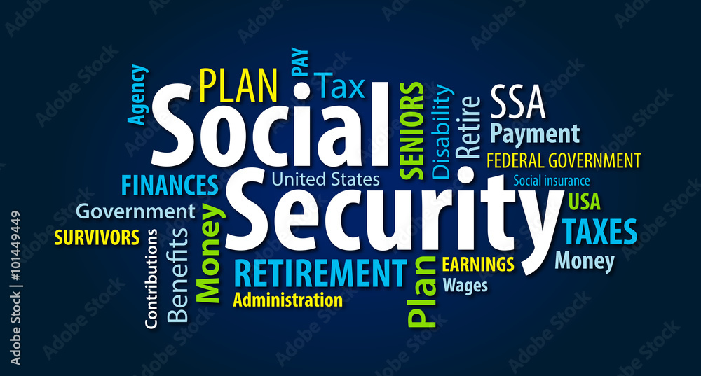 Canvas Print Social Security