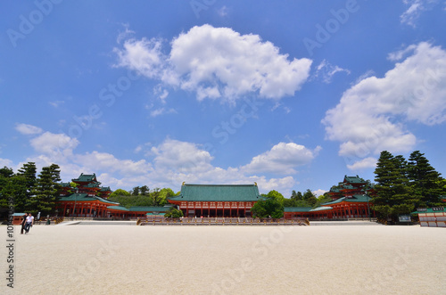 Heian shrine in summer  Kyoto Japan.