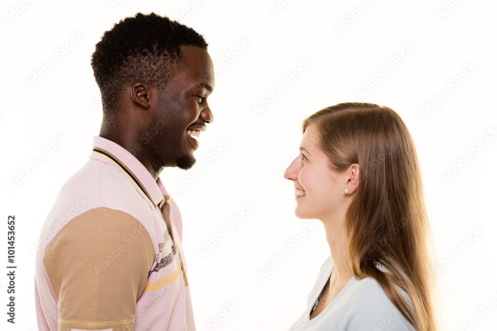 Two young speaking Two young speaking