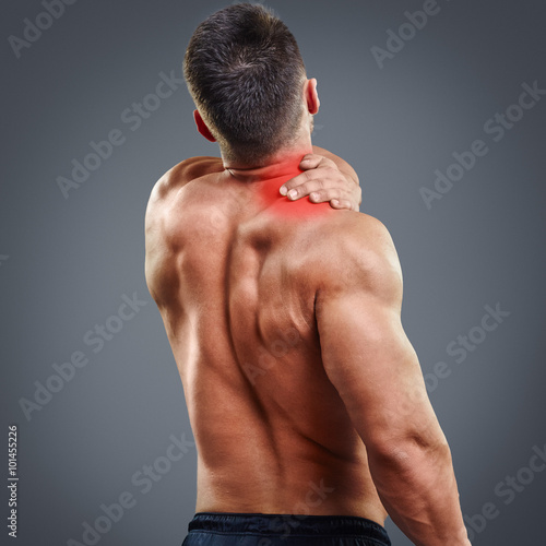 Ahtletic muscle man pain