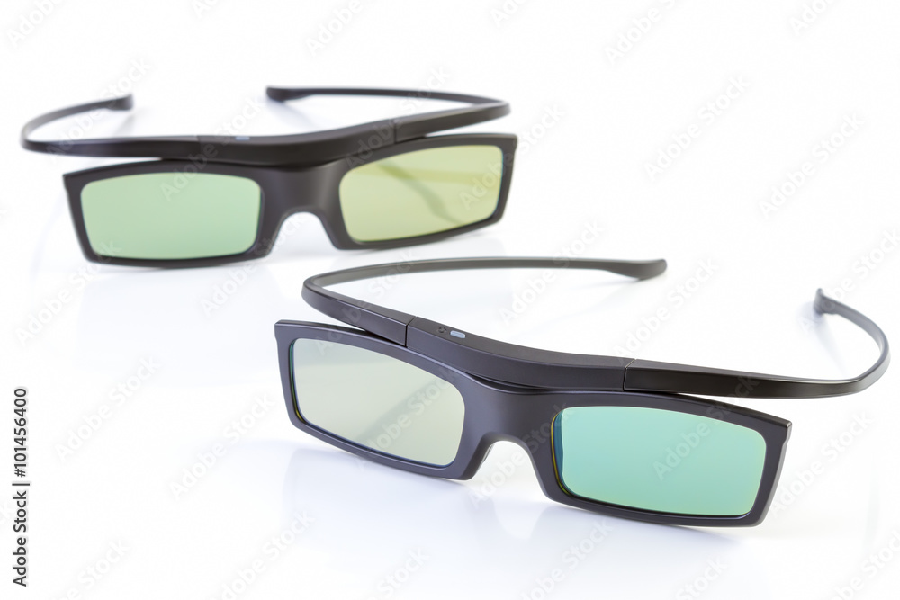 3d glasses on white 3d glasses on white