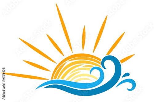 Logo sun and sea.