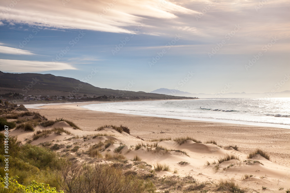 Playa de Bolonia Bucht Andalusien im Winter 