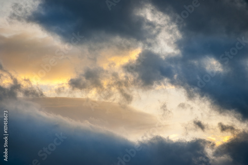 Clouds with overcast sky