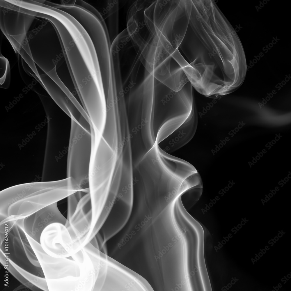 Naklejka premium abstract background smoke curves and wave
