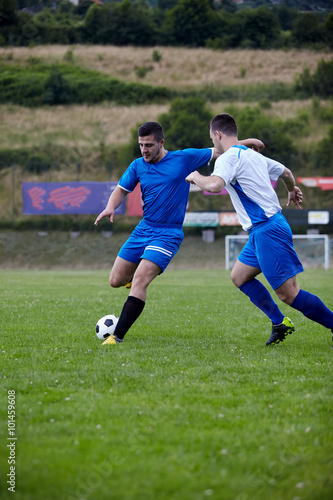 Soccer player  in action 