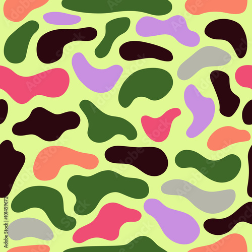 Camouflage seamless spots background