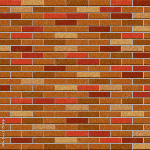 Grungy brick wall brown color background