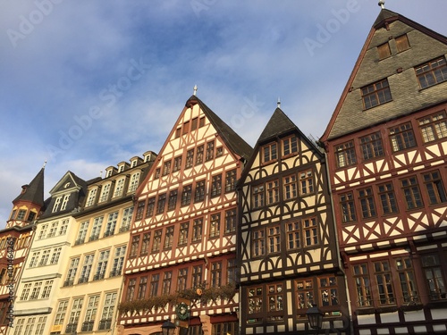 Fachwerkhäuser auf dem Römerberg in Frankfurt