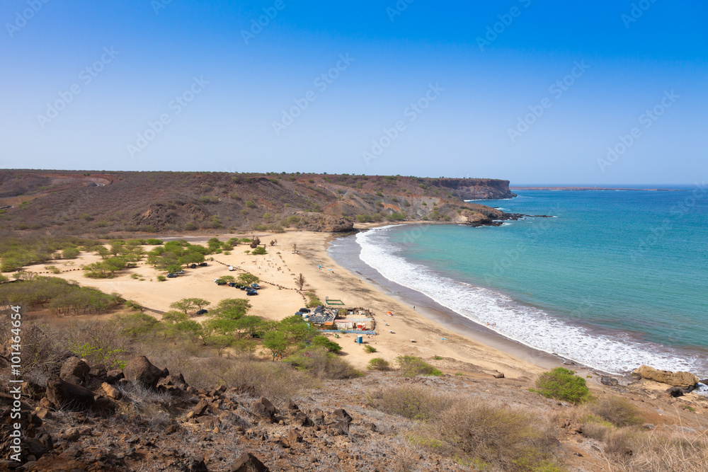 Sao Francisco beach in Santiago in Cape Verde - Cabo Verde Sao Francisco beach in Santiago in Cape Verde - Cabo Verde