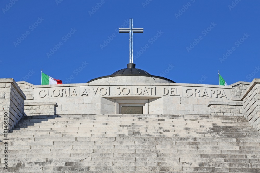 Monte Grappa (TV) Italy. 8th December, 2015. Military memorial m Monte Grappa (TV) Italy. 8th December, 2015. Military memorial m