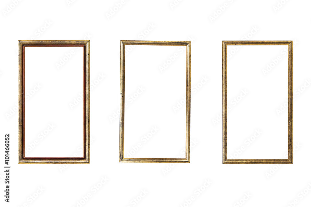 Antique frame isolated on white background Antique frame isolated on white background