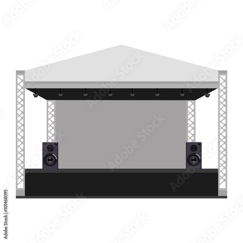 Concert stage vector photo