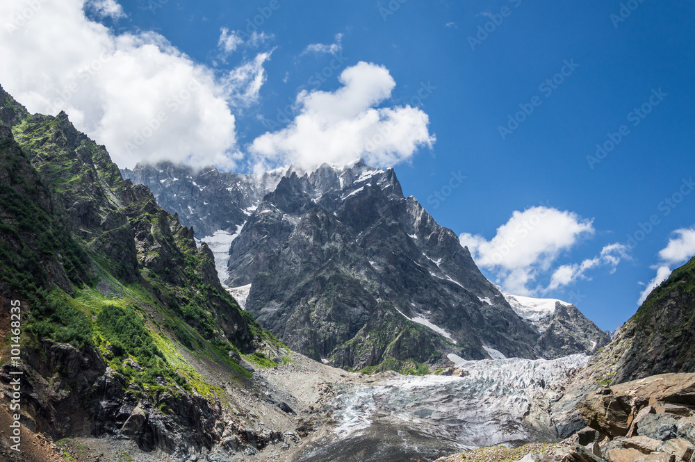 Glacier in mountain