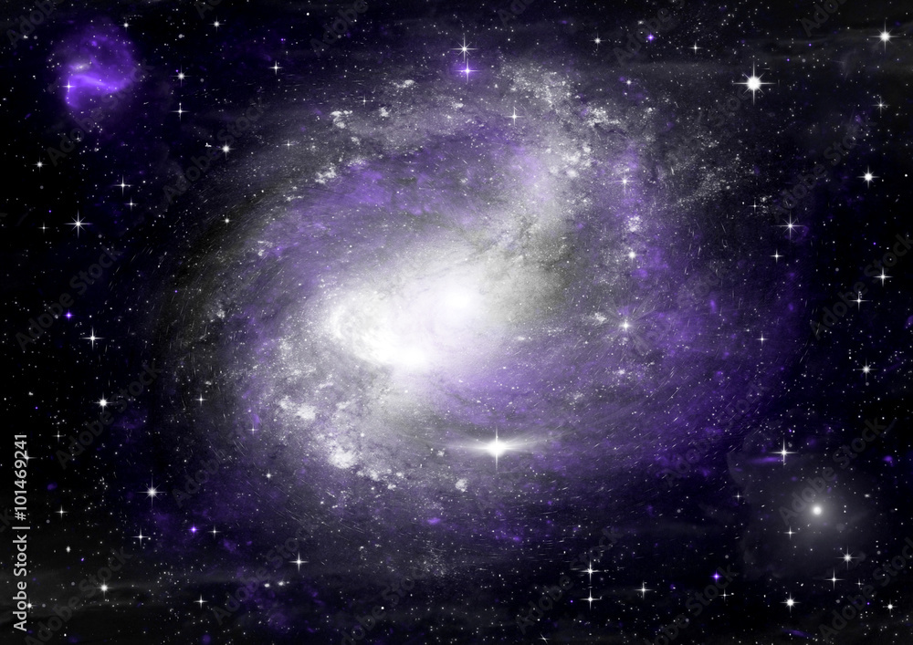 galaxy in a free space galaxy in a free space