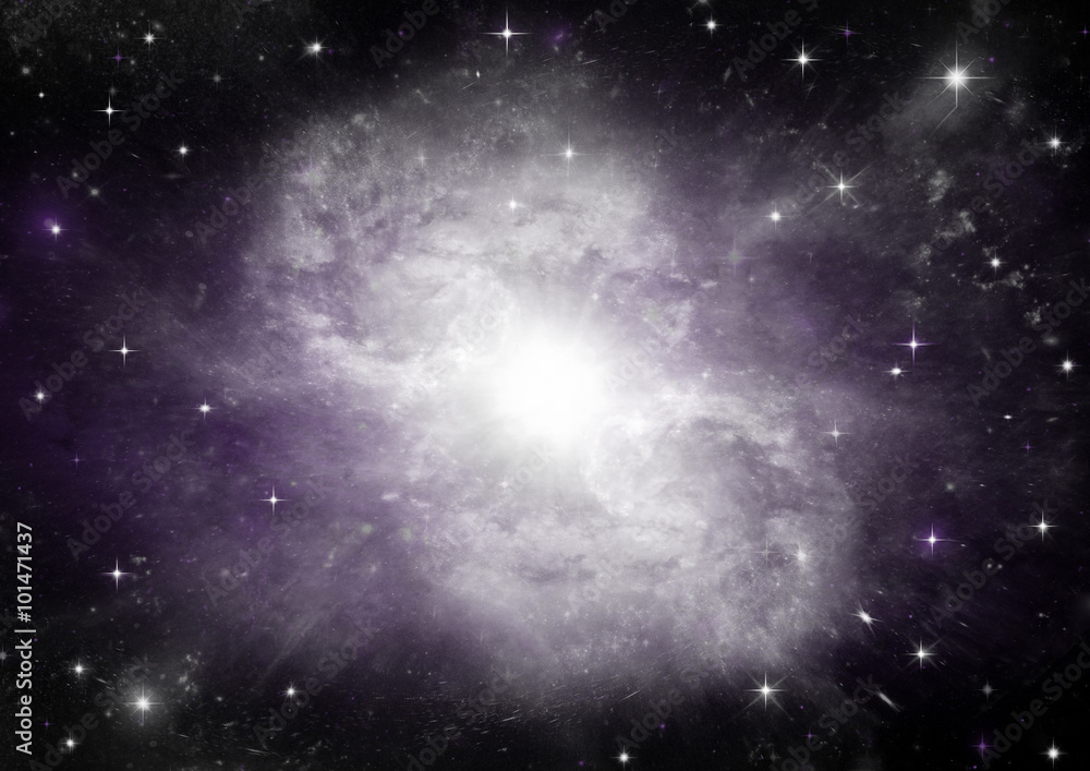 galaxy in a free space galaxy in a free space