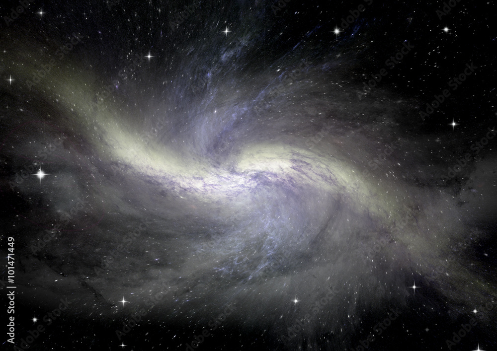 galaxy in a free space