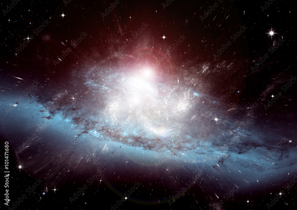galaxy in a free space galaxy in a free space