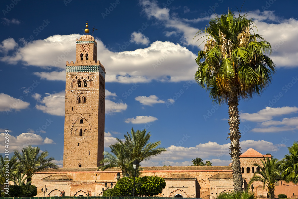Morocco. Marrakech. Mosque of Koutoubia