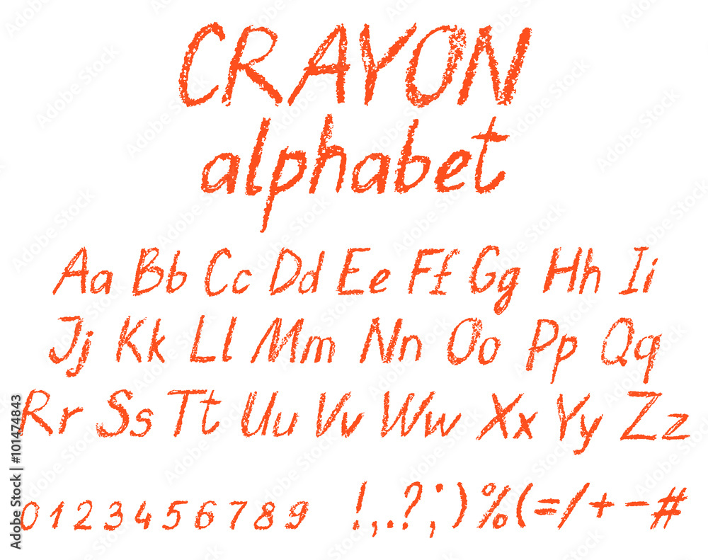 Crayon Font" Images – Parcourir 8 le catalogue de photos, vecteurs et  vidéos | Adobe Stock