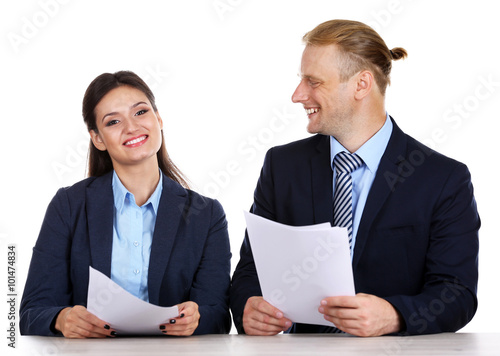 TV anchors training for tel...