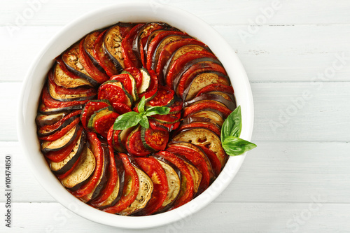 Photos Ratatouille - traditional French Provencal vegetable dish cooked in oven