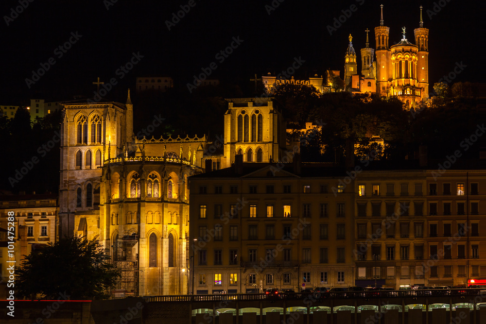 Cathedrals in Lyon, France